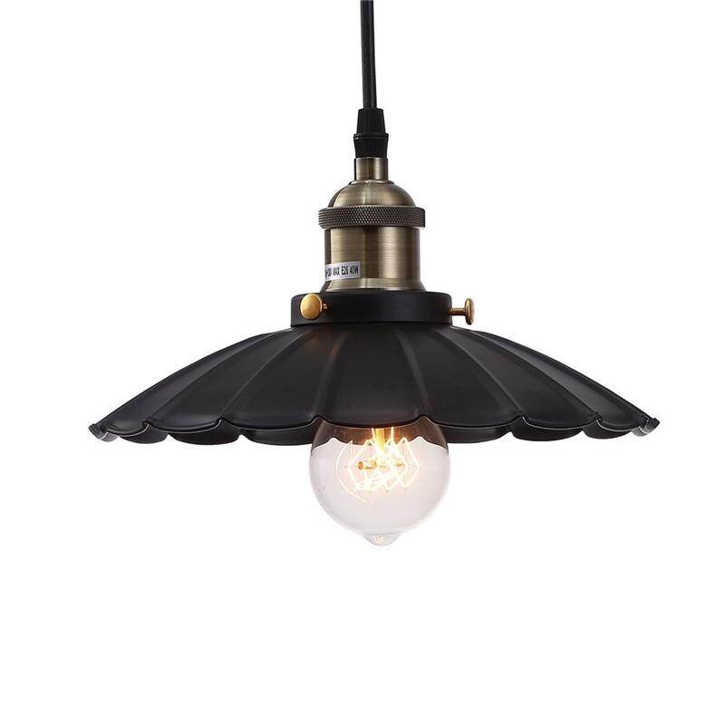 Luminaire suspendu rétro style loft, lampe suspendue pour restaurant, bar, café, noir et blanc, pour hall d'entrée, balcon, éclairage intérieur