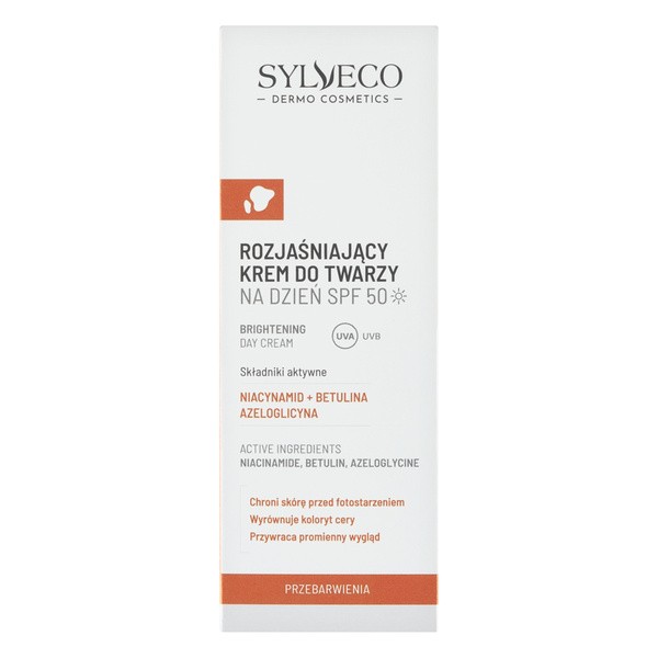 Sylveco Dermo Przebarwienia, krem rozjaśniający do twarzy na dzień SPF 50, 50 ml