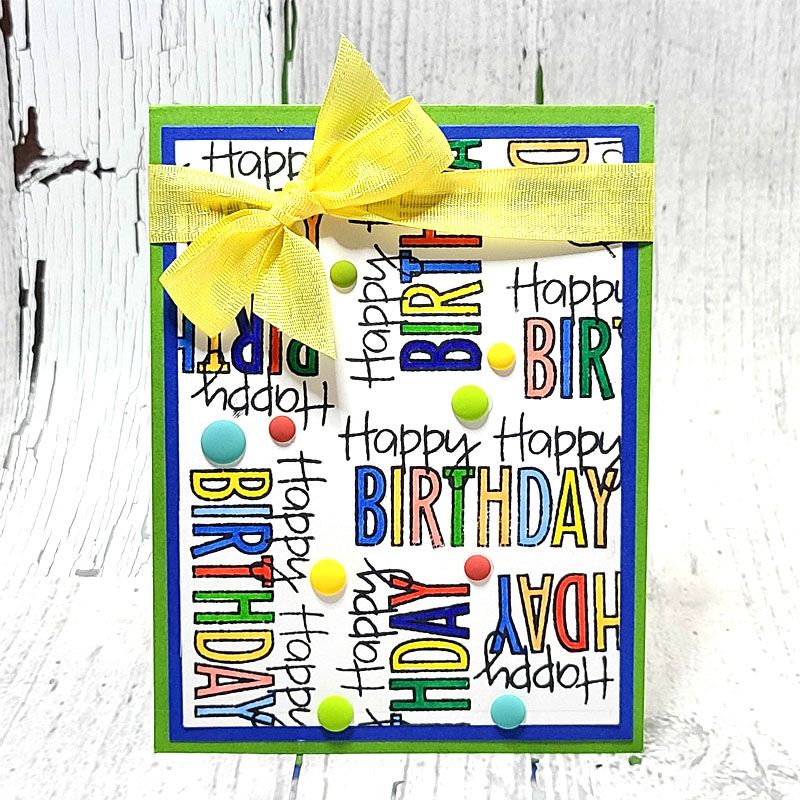 HappyBirthday4HSN Clear Stamp Set