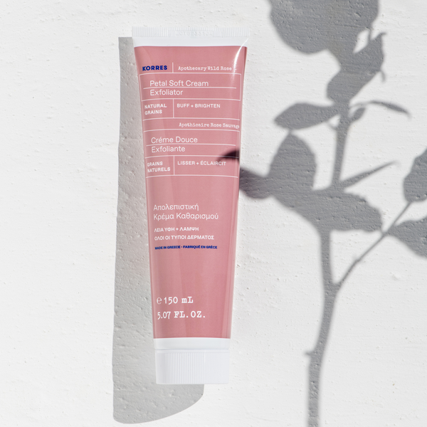 Korres Wild Rose, delikatny krem złuszczający, 150 ml