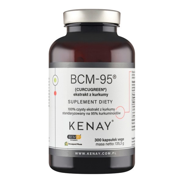 KENAY BCM-95 Ekstrakt z kurkumy, kapsułki, 300 szt.