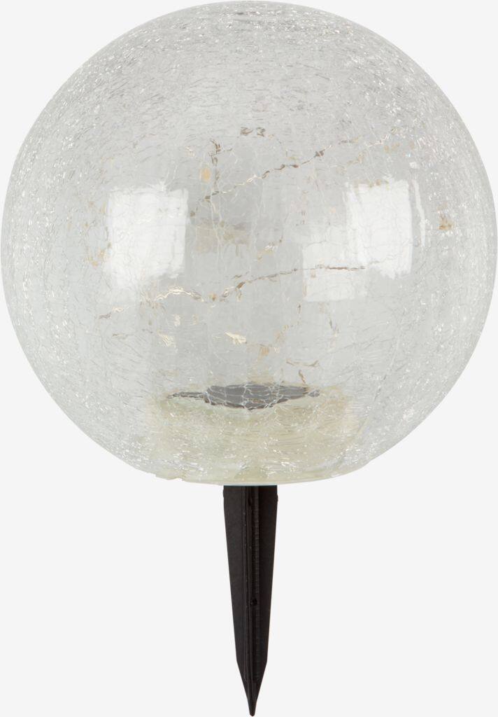 HAVVALE Solcellelampe HAVVALE Ø20xH29cm transparent