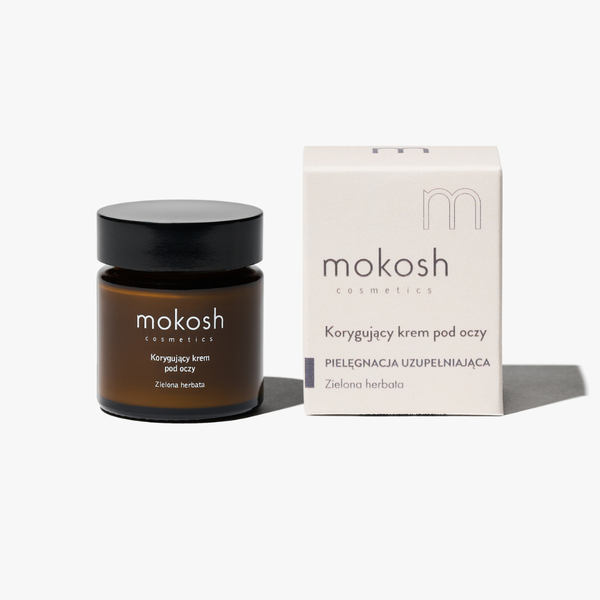 Mokosh, korygujący krem pod oczy, zielona herbata, 30 ml