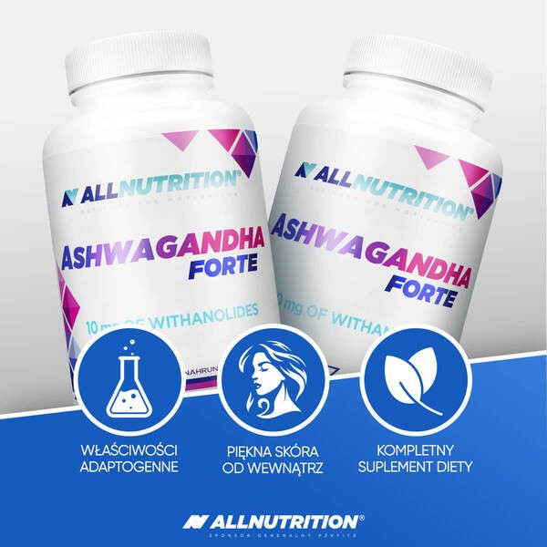 AllNutrition Ashwagandha Forte, kapsułki, 90 szt.