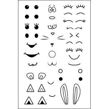 morefaces2stamp Clear Stamp Set