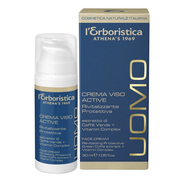 L'Erboristica Uomo Active, krem rewitalizująco-ochronny do twarzy dla mężczyzn, 30 ml