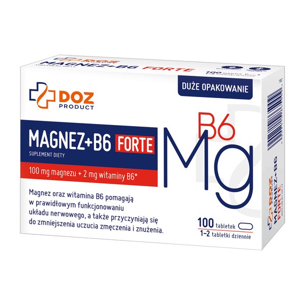 Zestaw 3 x DOZ Product Magnez + B6 Forte