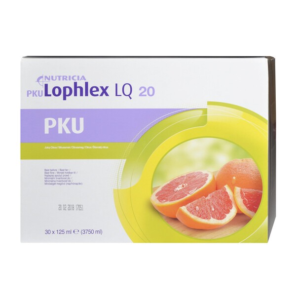 PKU Lophlex LQ, Citrus, płyn, 3750 ml (30 x 125 ml)
