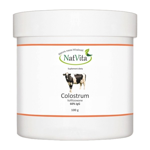 Colostrum liofilizowane 60% IgG, prosz.,100 g
