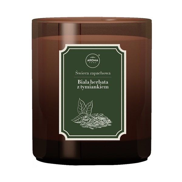 Aroma Home, Domowy Zielnik Biała Herbata & Tymianek, świeca, 160 g