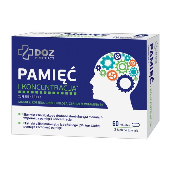 DOZ Product Pamięć i koncentracja, tabletki, 60 szt.