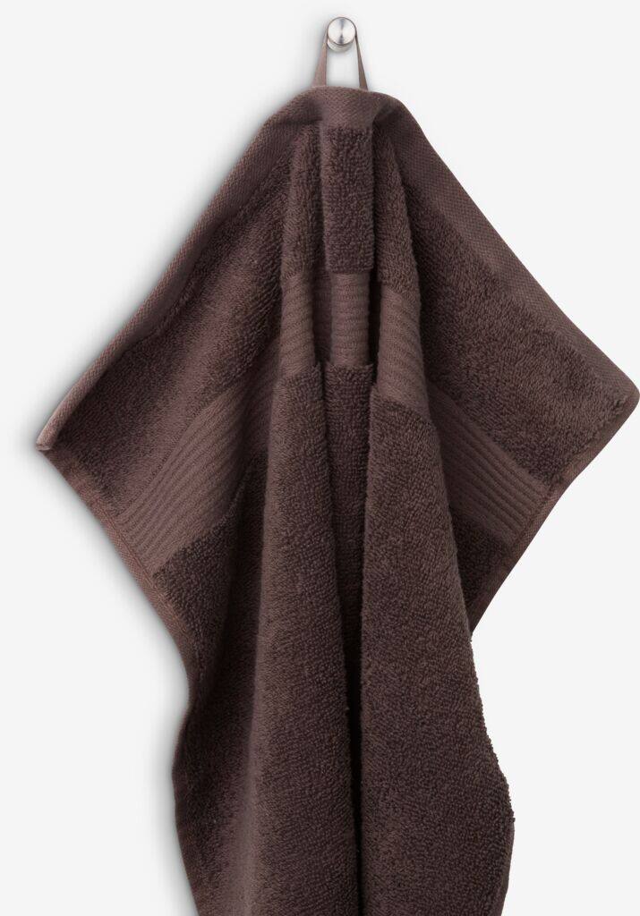 KARLSTAD guld KARLSTAD håndklæde 50x100cm mørkebrun