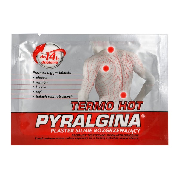 Pyralgina Termo Hot, plaster silnie rozgrzewający, 1 szt.
