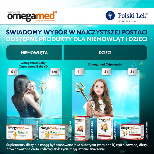 Omegamed Baby, kapsułki twist-off, DHA z alg, 30 szt.