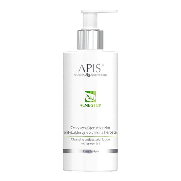 Apis Acne Stop, mleczko antybakteryjne z zieloną herbatą, 300 ml