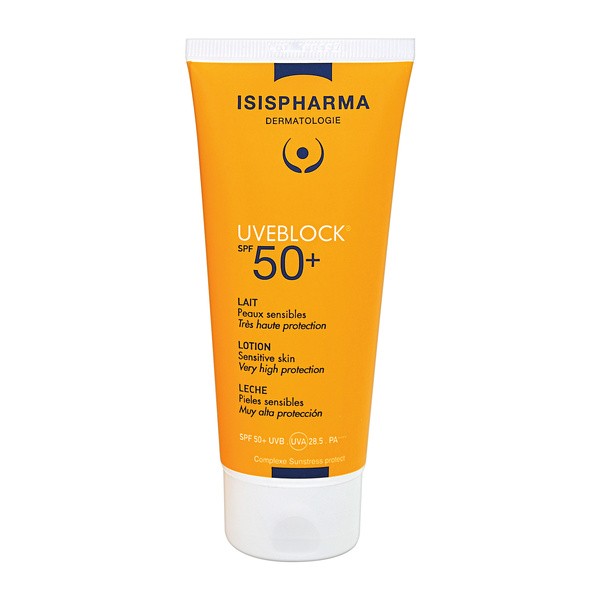 ISISPHARMA UVEBLOCK  LOTION SPF 50+, mleczko do twarzy i ciała, 100ml