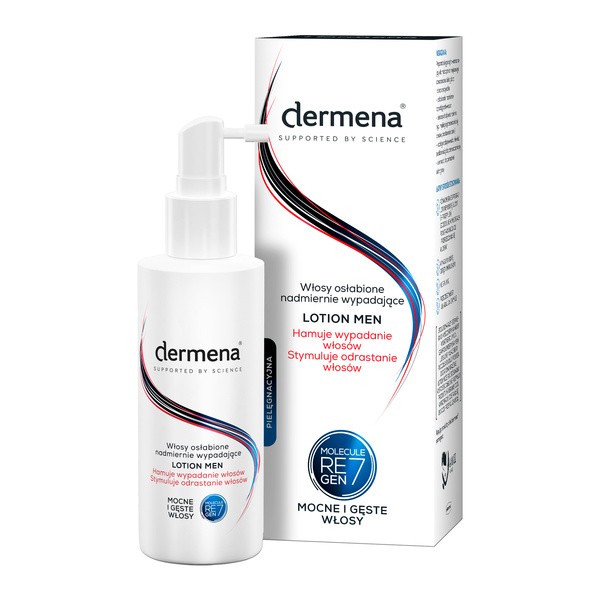 Dermena Hair Care, Men, lotion hamujący wypadanie i stymulujący odrastanie włosów, 150 ml