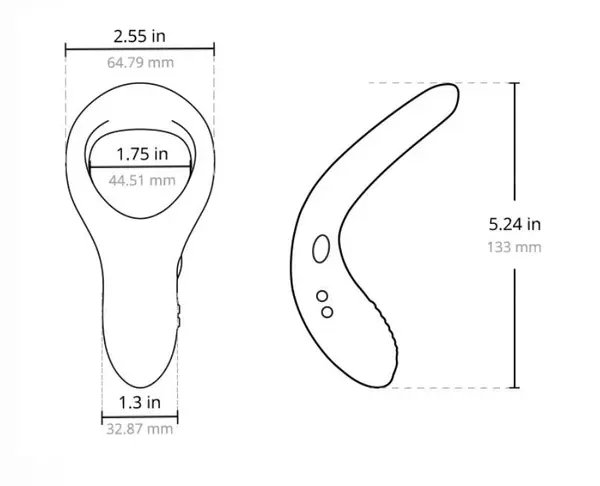 Lovense Diamo, pierścień erekcyjny sterowany aplikacją, 1 szt.