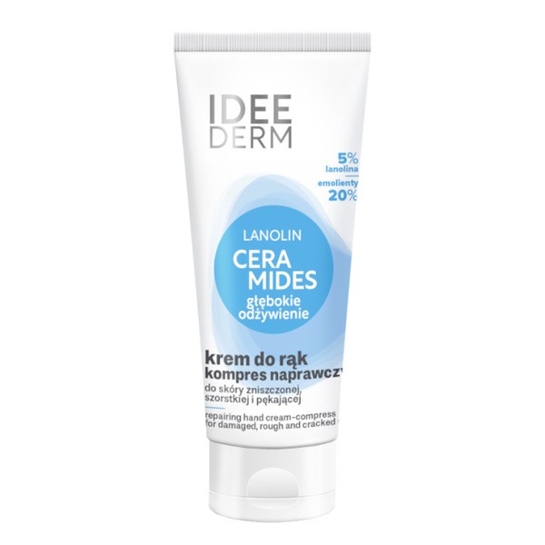 Ideepharm Ideederm, krem-kompres do rąk naprawczy, 75 ml