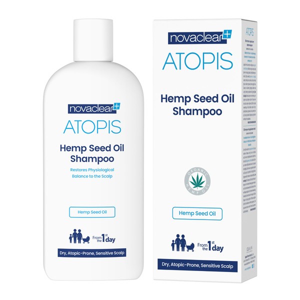 Novaclear Atopis, szampon z organicznym olejem konopnym, 250 ml