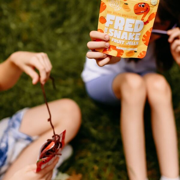 Diet-Food, Bio Żelki Owocowe Fred The Snake, Malina, 30 g