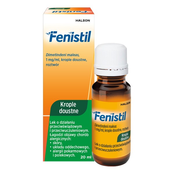 Zestaw 2x Fenistil, (1 mg/ml), krople doustne, 20 ml