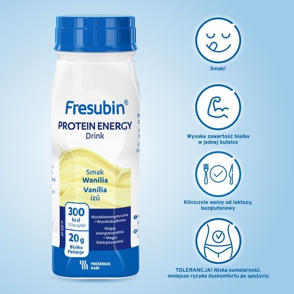 Fresubin Protein Energy Drink o smaku waniliowym, płyn, 4 x 200 ml