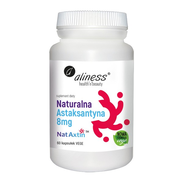 Aliness Naturalna Astaksantyna Nat Axtin 8 mg, kapsułki, 60 szt.
