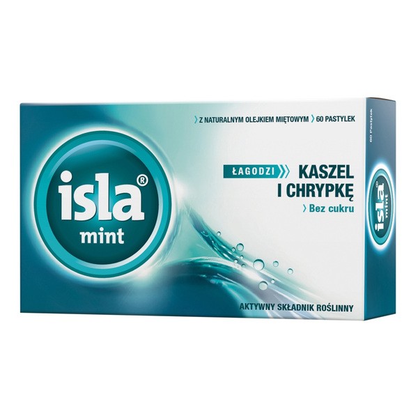 Isla-Mint, pastylki do ssania, 60 szt.