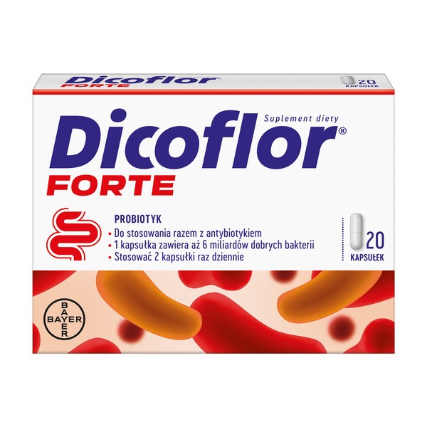 Dicoflor Forte, kapsułki, 20 szt.