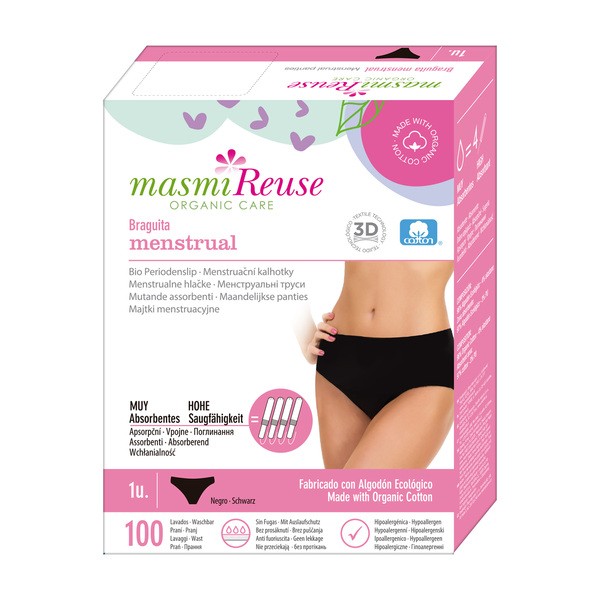 Masmi, majtki menstruacyjne, rozmiar M, 94-102 cm, 1 szt.