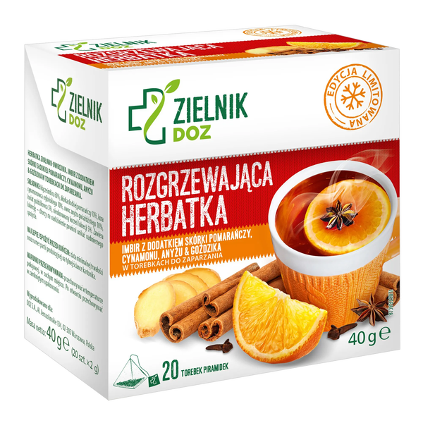ZIELNIK DOZ Rozgrzewająca herbatka, 20 x 2 g