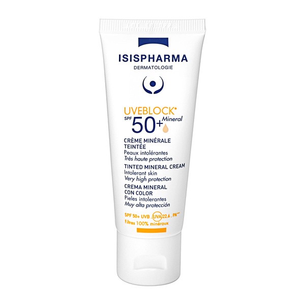ISISPHARMA UVEBLOCK MINERAL SPF 50+, krem mineralny koloryzujący, 40ml