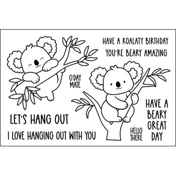 More Koala Kuties Clear Stamps Set of 9