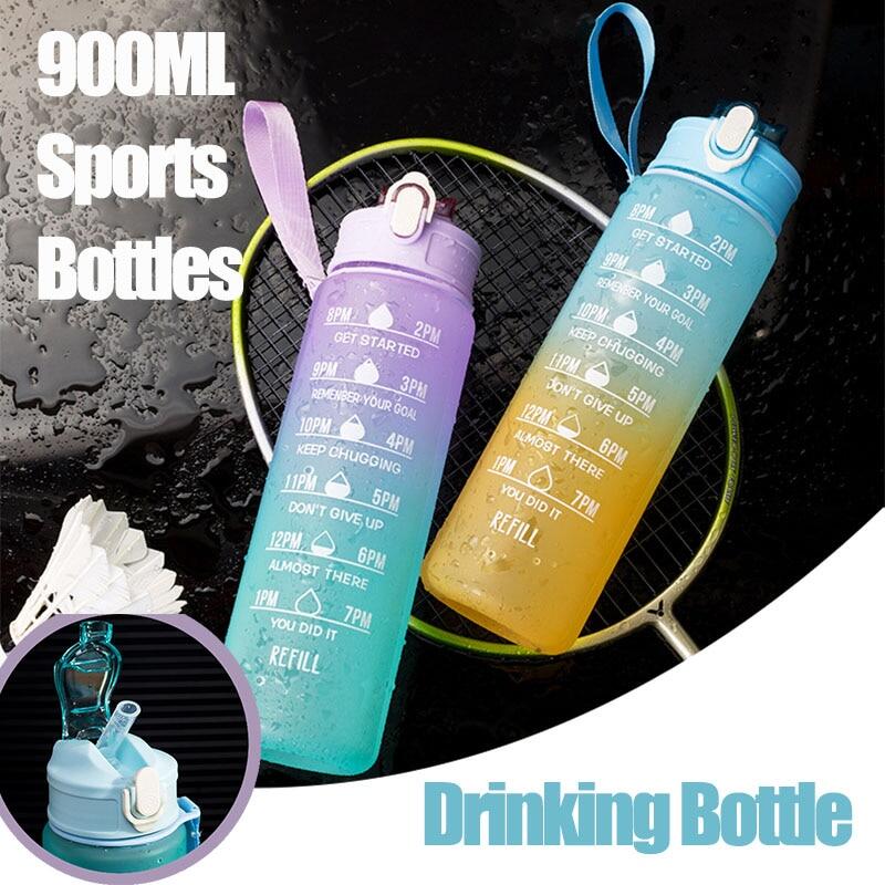 800 ml sportowa butelka na wodę ze słomką, szczelna, letnia, zimna woda, męska, damska, fitness, butelka na wodę