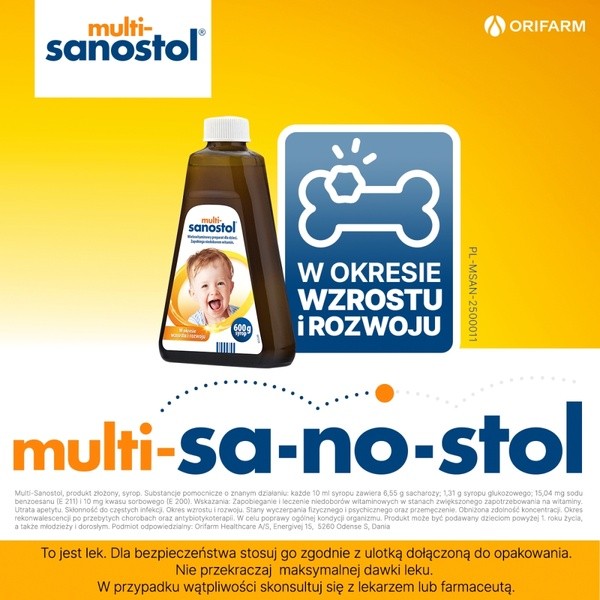Multi-Sanostol, syrop, 600 g