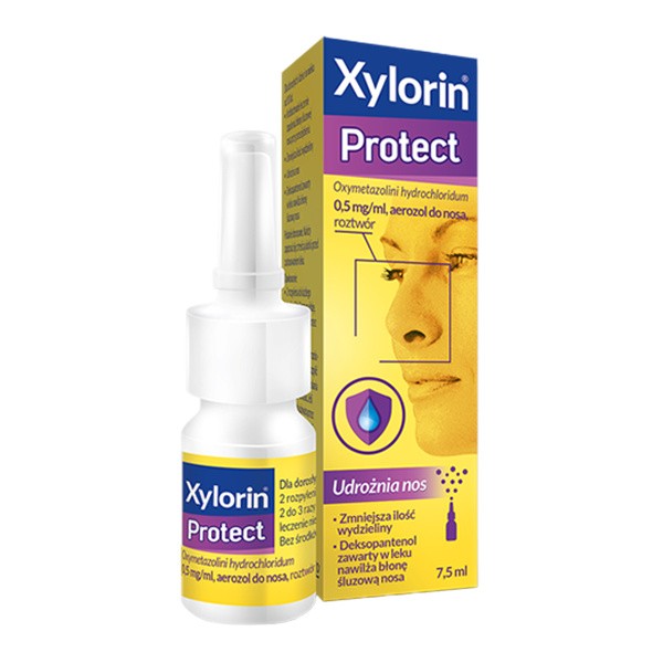Xylorin Protect, 0,5 mg/ml, aerozol do nosa, 7,5 ml