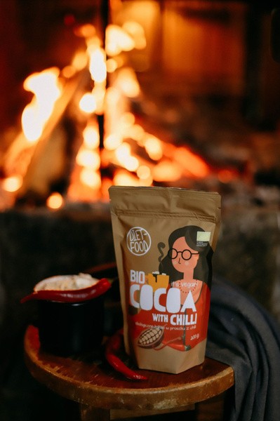 Diet-Food, Bio kakao z chilli, 200 g