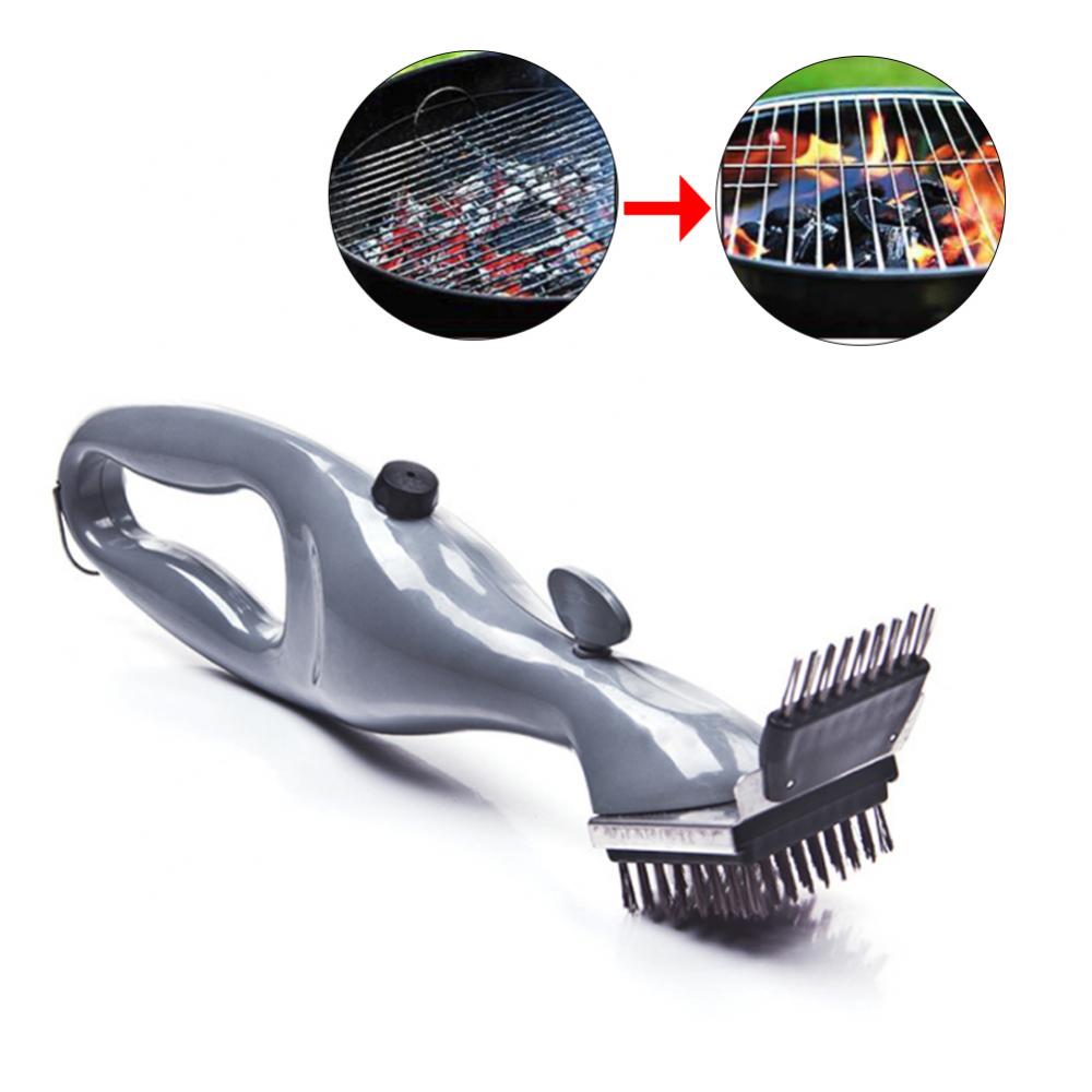 Szczotka do czyszczenia grilla ze stali nierdzewnej Churrasco, środek do czyszczenia grilla zewnętrznego z mocą pary, akcesoria do grilla, narzędzia kuchenne