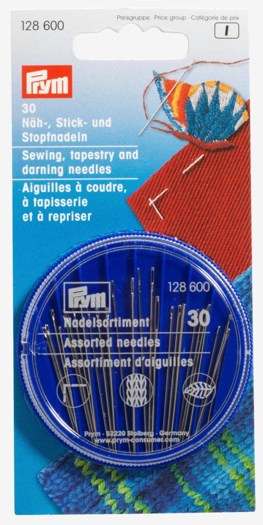Sæt med sy-/broderi-/stoppenåle