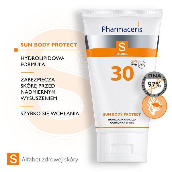 Pharmaceris S, nawilżająca emulsja ochronna do ciała, SPF 30, 150 ml