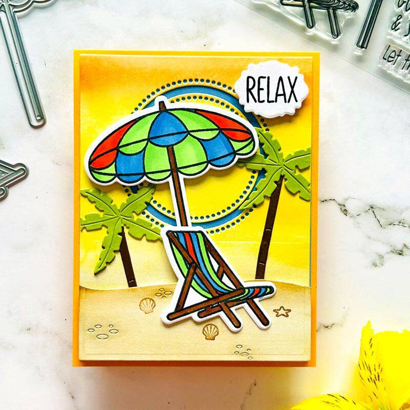 Beach Time Clear Stamp Set of 12