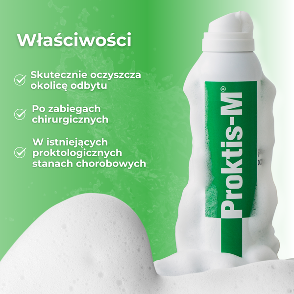 Proktis-M, aktywna pianka oczyszczająca, 150 ml
