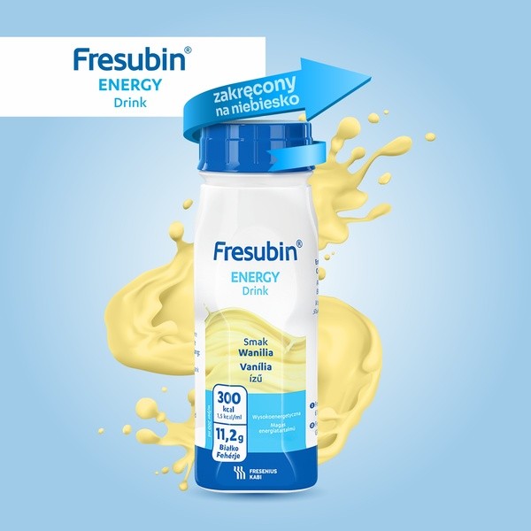 Fresubin Energy Drink, płyn o smaku wanilii, 4 x 200 ml