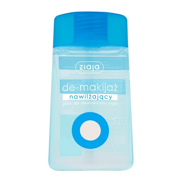 Ziaja De-Makijaż, uniwersalny nawilżający płyn do demakijażu oczu, 120 ml