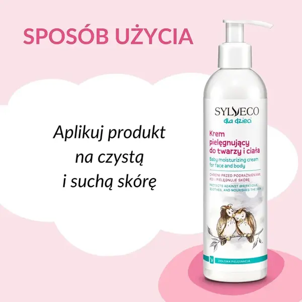 Sylveco dla dzieci, krem pielęgnujący do twarzy i ciała, 300 ml