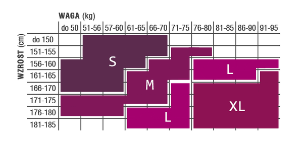 Veera Fashion, rajstopy wzorzyste, 70 DEN, czarne w serca, rozmiar XL