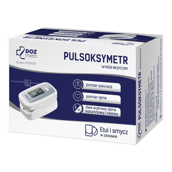 DOZ Med Pulsoksymetr (model CMS50D1), 1 szt.