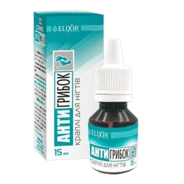 Elixir, krople do paznokci przeciwgrzybicze, 15 ml