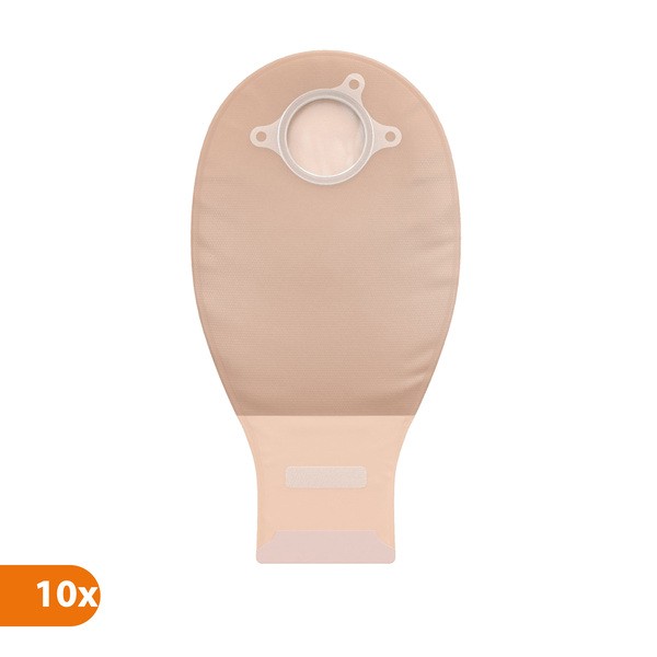 Natura+, worek stomijny z filtrem, 45 mm, beżowy z okienkiem, 10 szt.